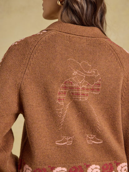 Cowboy Collared Cardigan