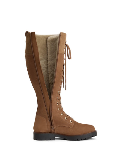 Womens Knee High Shearling Lined Anglesey