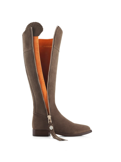 Women's Regina Suede Flat Knee-high Boots (Regular Fit)