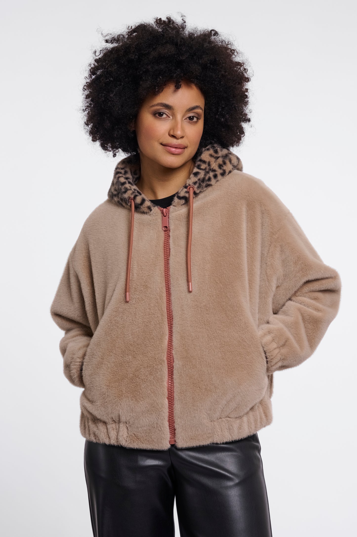 Jacket With Zipper and Hood