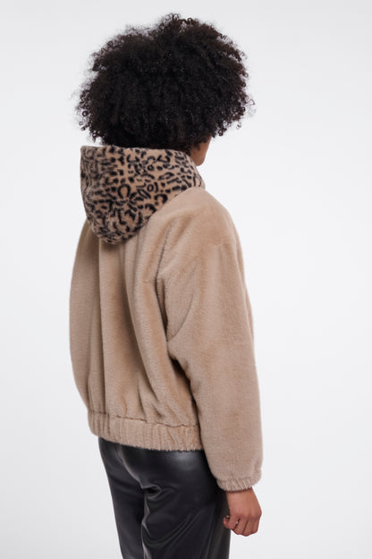Jacket With Zipper and Hood