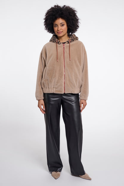 Jacket With Zipper and Hood