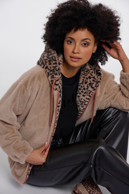 Jacket With Zipper and Hood