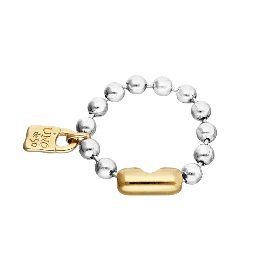 Sterling silver Beaded bracelet with padlock