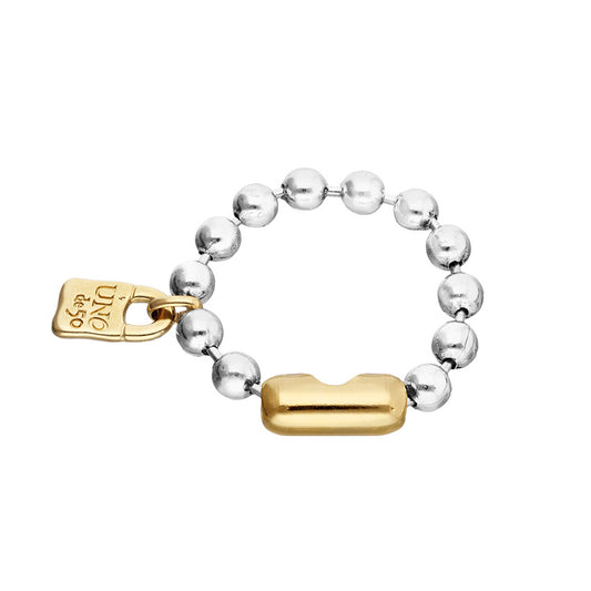 Sterling silver Beaded bracelet with padlock