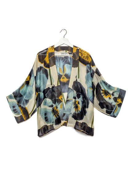 Pansy Grey Kimono