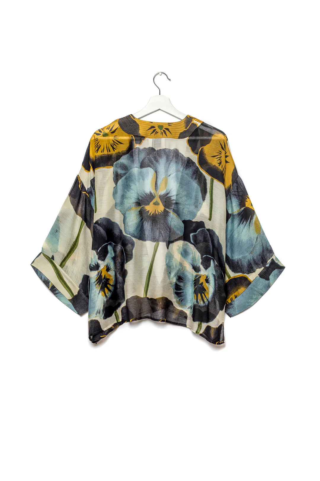 Pansy Grey Kimono