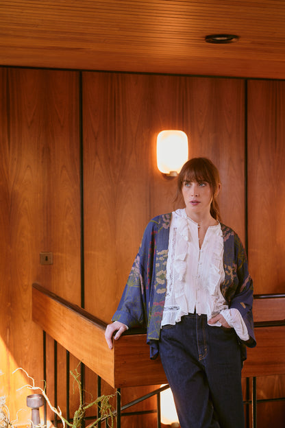 Parsley Seed Navy Kimono