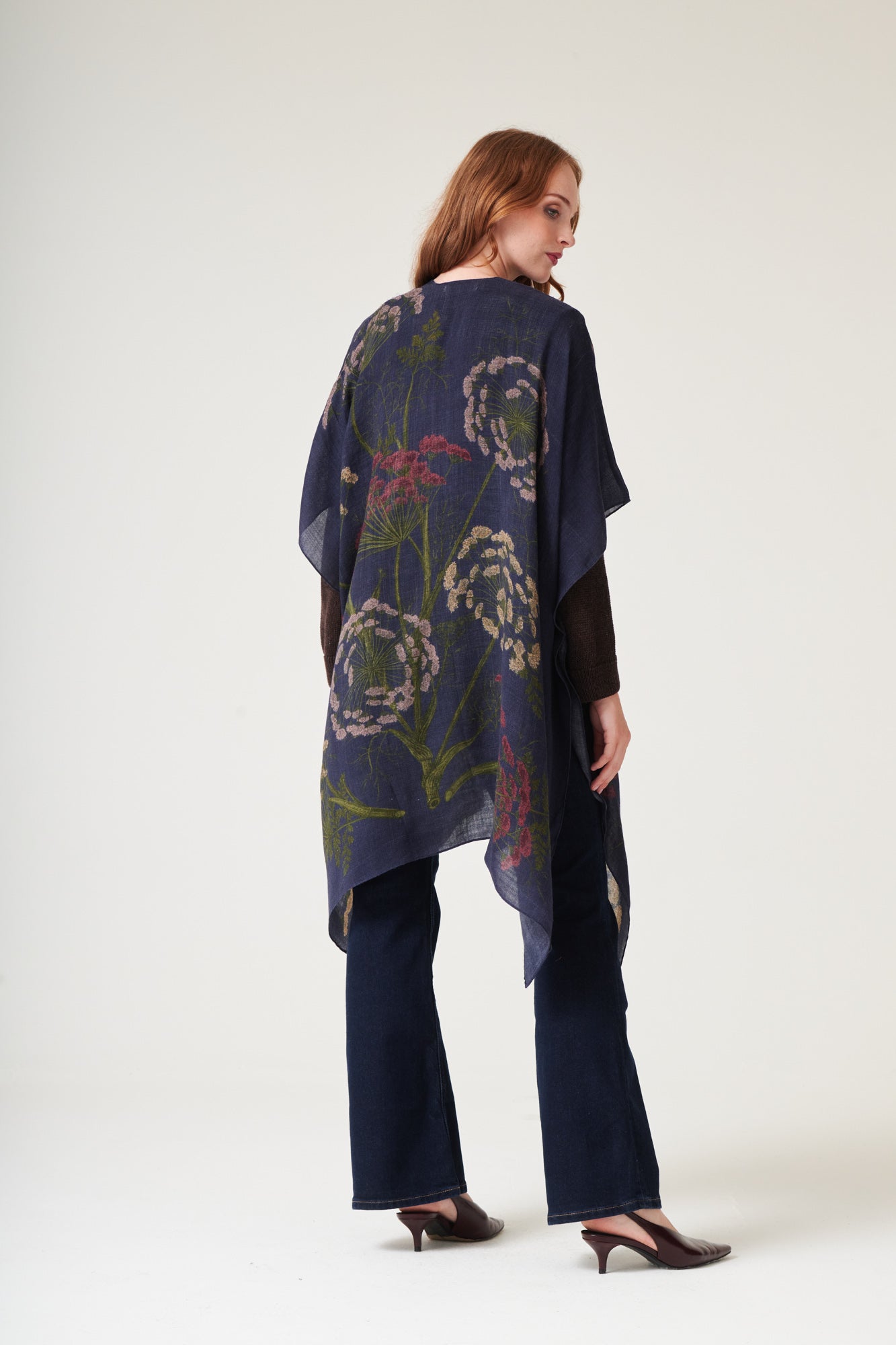 Parsley Seed Navy Wool Throwover