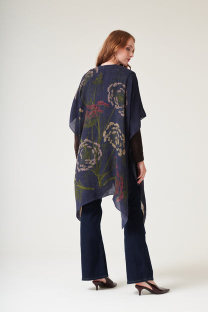 Parsley Seed Navy Wool Throwover