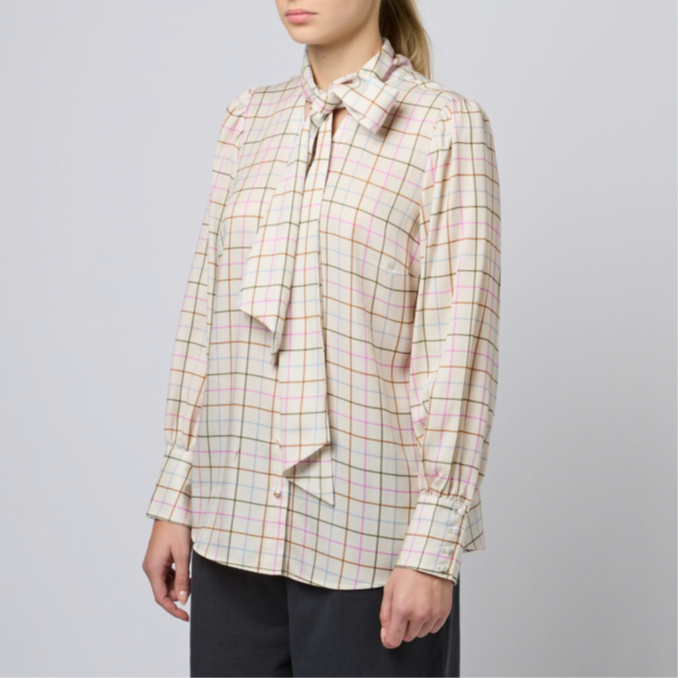 Tabby Tie Neck Blouse