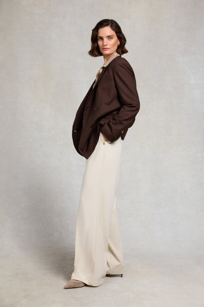 Pleated Wide Leg Trouser