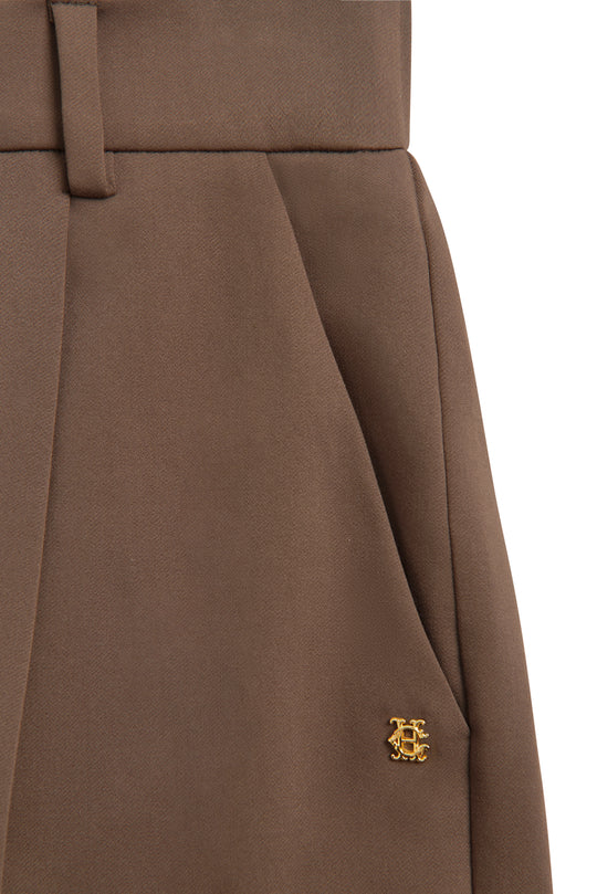 Pleated Wide Leg Trouser