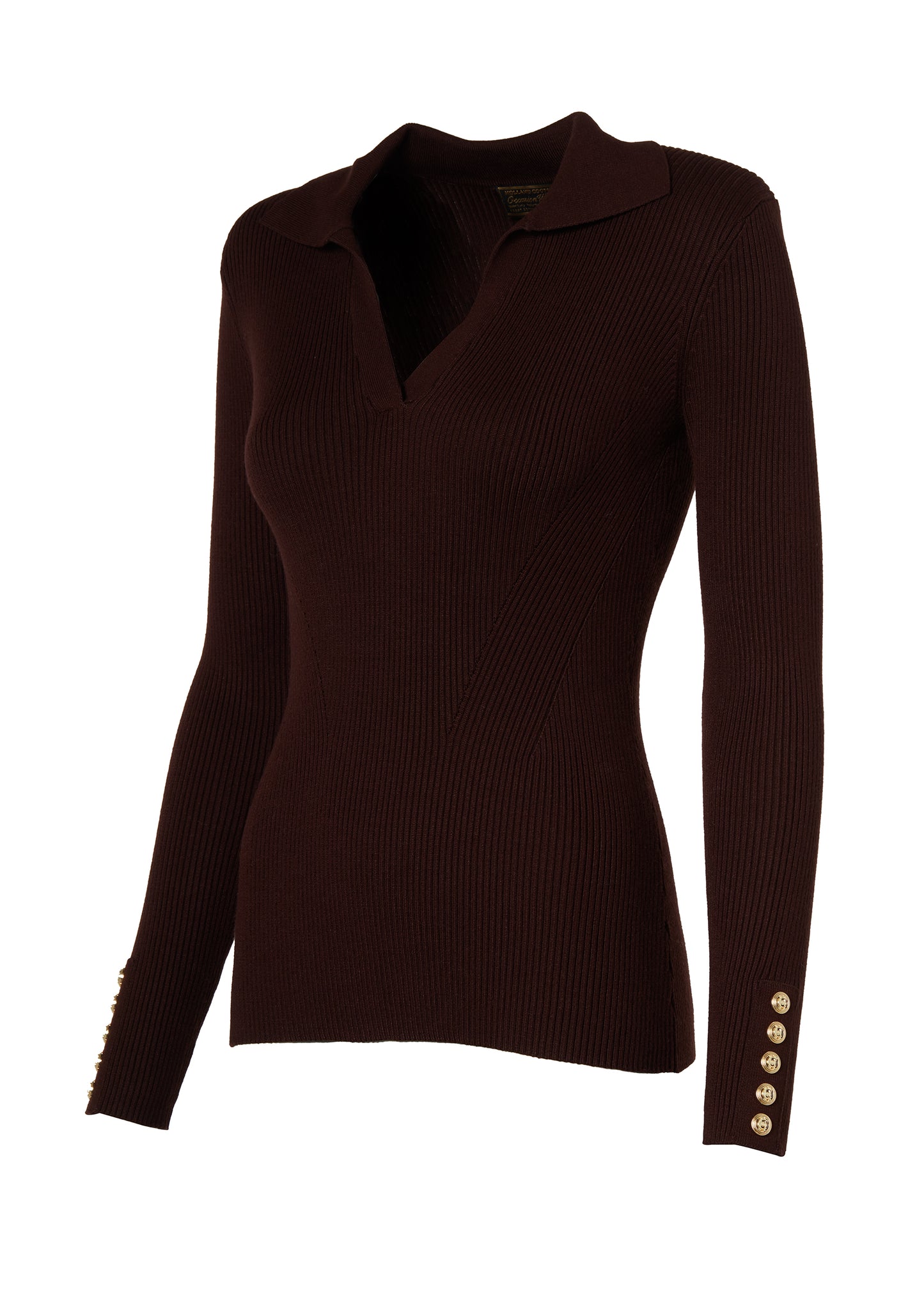 V-Neck Rib Top