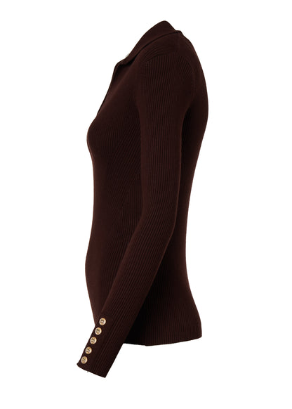 V-Neck Rib Top