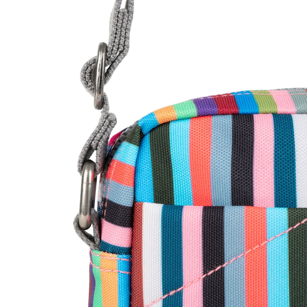 Bond Crossbody Bag in Multi Stripe Canvas - Small