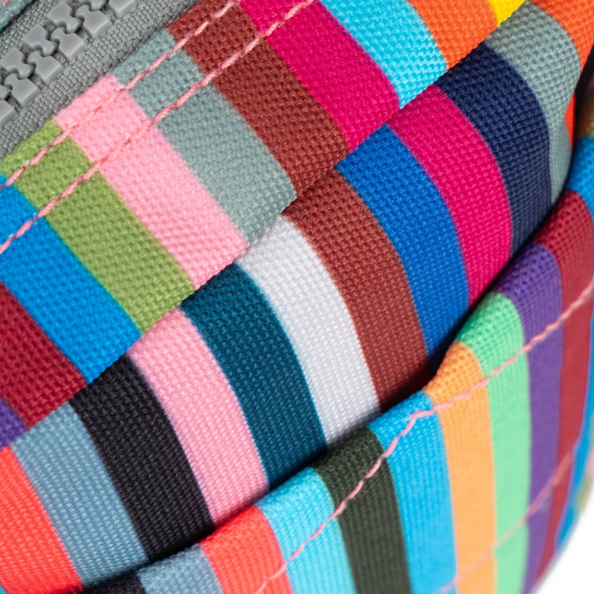 Bond Crossbody Bag in Multi Stripe Canvas - Small