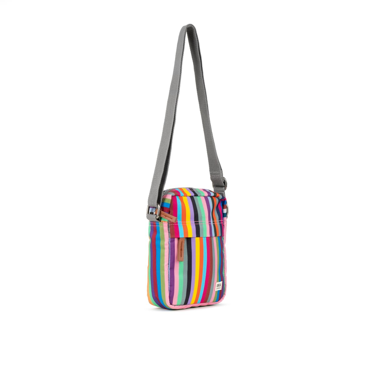 Bond Crossbody Bag in Multi Stripe Canvas - Small
