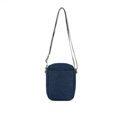 Bond Crossbody Bag in Dark Denim Cotton - Small