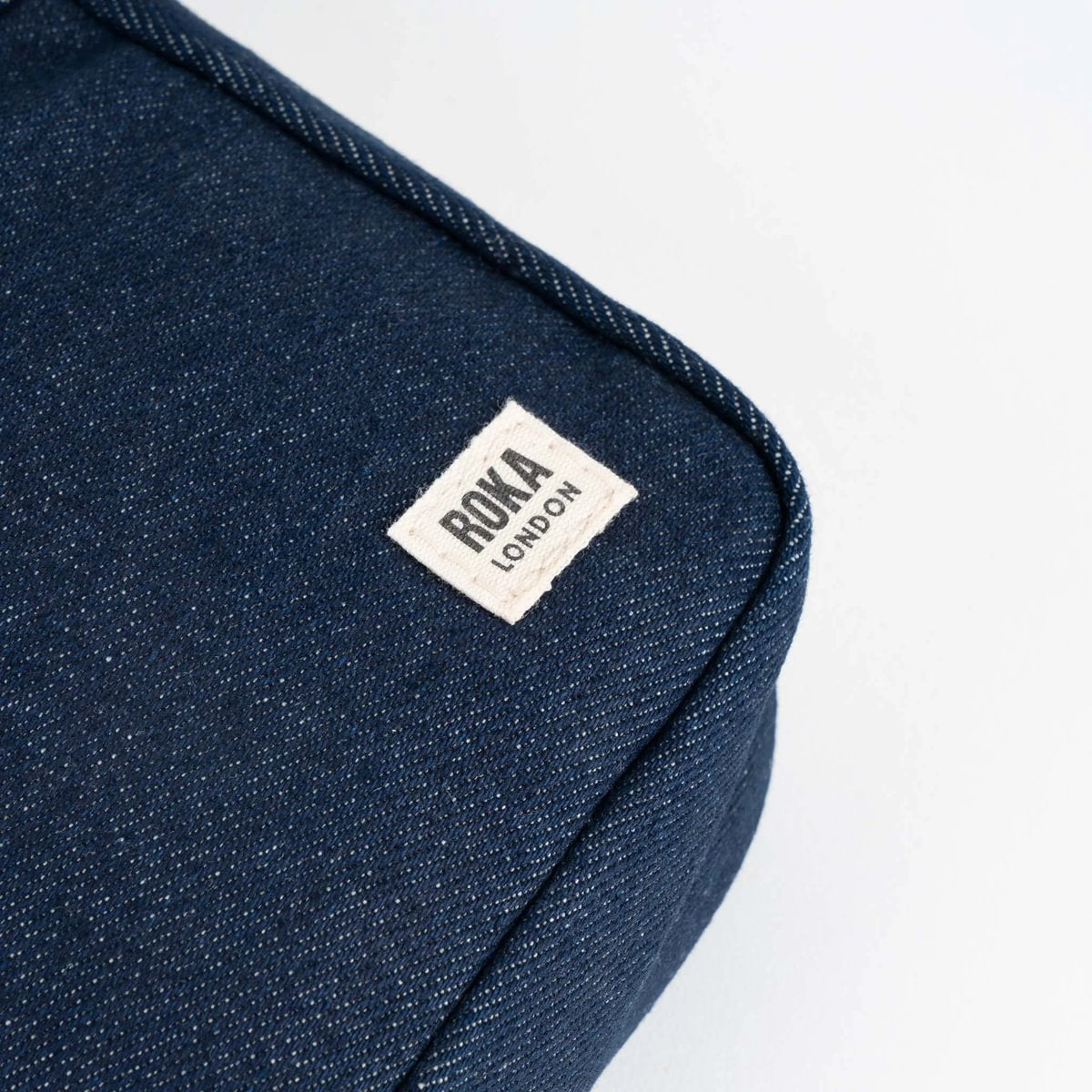Bond Crossbody Bag in Dark Denim Cotton - Small