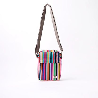 Bond Crossbody Bag in Multi Stripe Canvas - Small