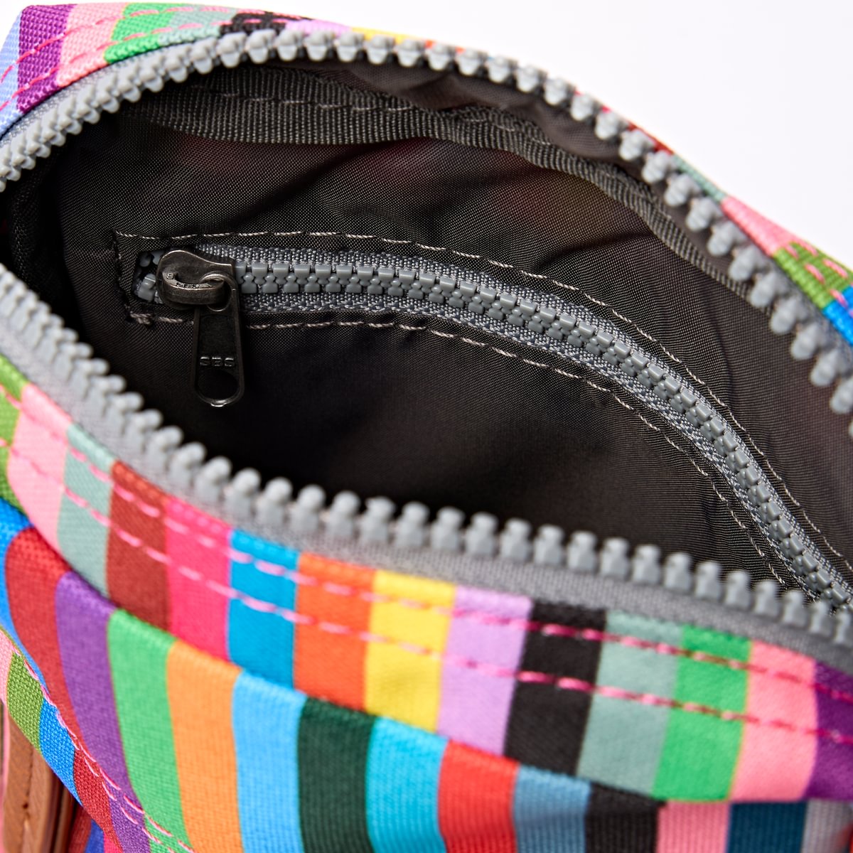 Bond Crossbody Bag in Multi Stripe Canvas - Small