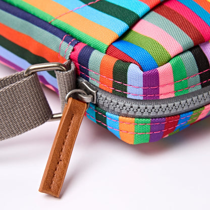 Bond Crossbody Bag in Multi Stripe Canvas - Small