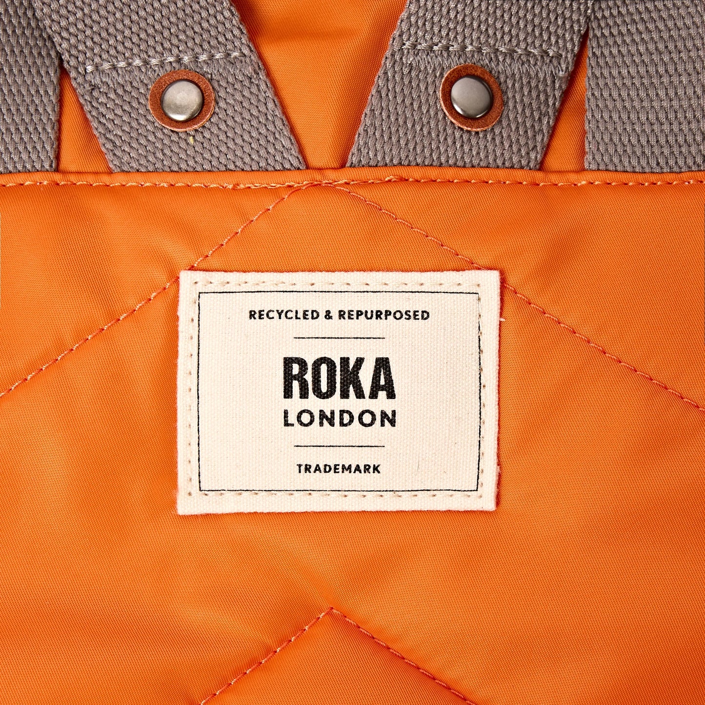 Canfield Small Backpack in Jaffa Orange Nylon