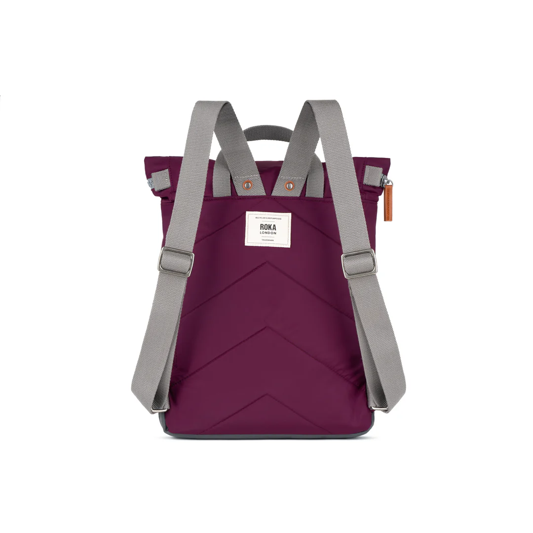 Canfield Roll Top Small Backpack in Royal Burgundy