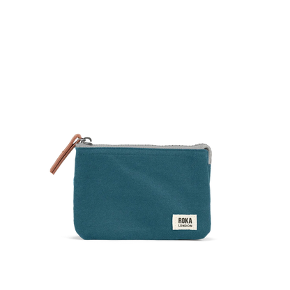 Carnaby Wallet in Teal Canvas - Small