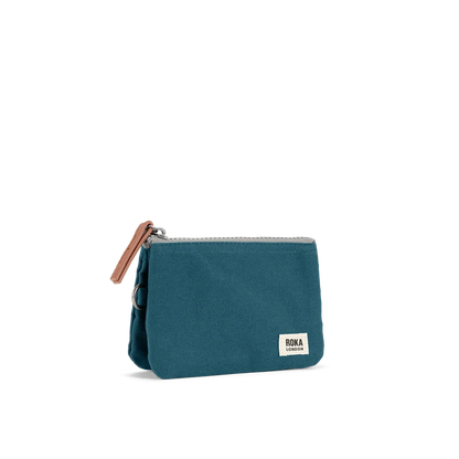 Carnaby Wallet in Teal Canvas - Small