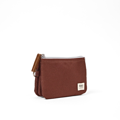 Carnaby Wallet in Chocolate Canvas - Small