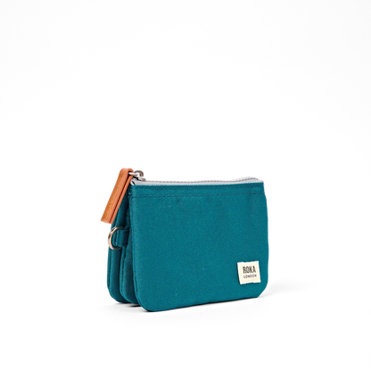 Carnaby Wallet in Deep Teal Canvas - Small