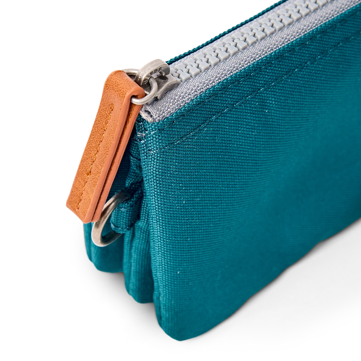 Carnaby Wallet in Deep Teal Canvas - Small