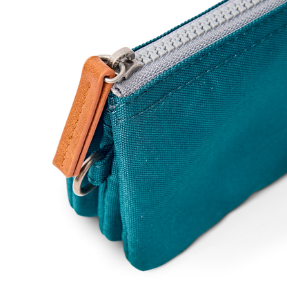 Carnaby Wallet in Deep Teal Canvas - Small