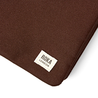Carnaby Crossbody Bag in Chocolate Canvas - Extra Large