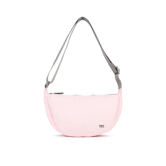Farringdon Half Moon Bag in Seashell Taslon