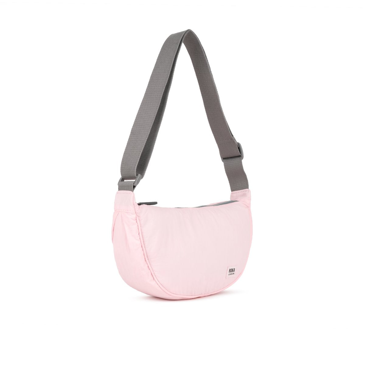 Farringdon Half Moon Bag in Seashell Taslon