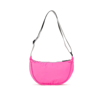 Farringdon Half Moon Bag in Hot Pink Taslon