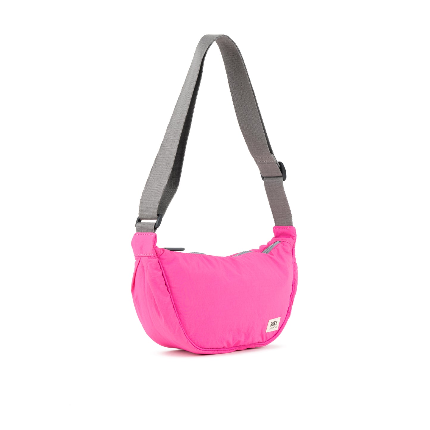 Farringdon Half Moon Bag in Hot Pink Taslon