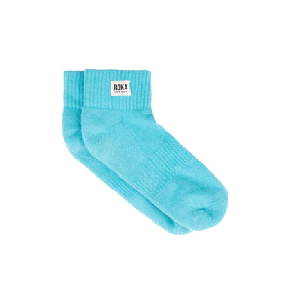 Wembley Ankle Socks in Aquatic Awe