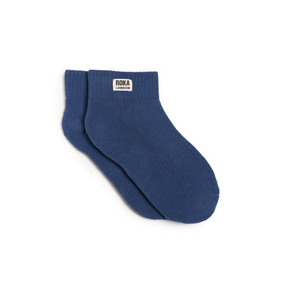 Wembley Ankle Socks in Coastal Blue