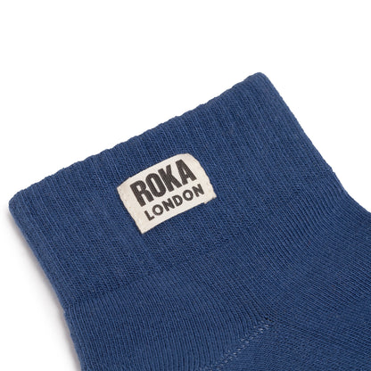 Wembley Ankle Socks in Coastal Blue