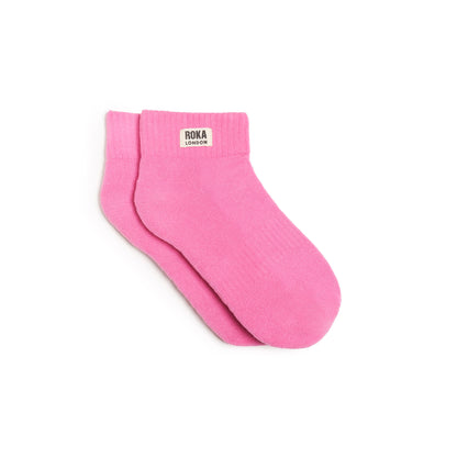 Wembley Ankle Socks in Pink Carnation