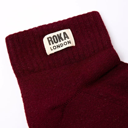 Wembley Ankle Socks in Plum