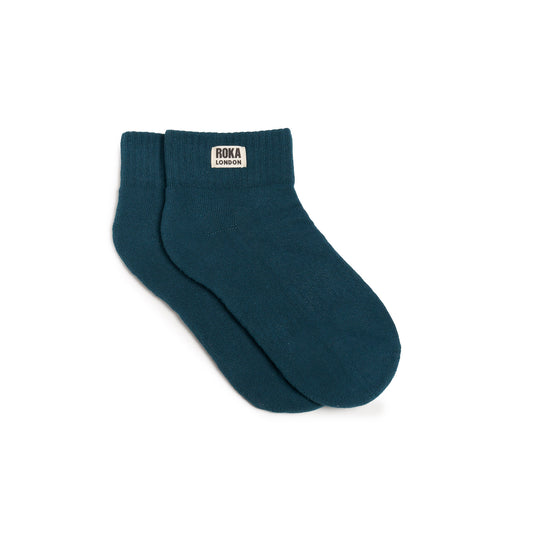 Wembley Ankle Socks for Women in Teal