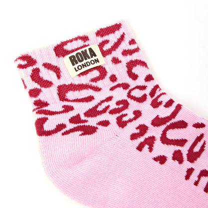 Wembley Ankle Socks in Vintage Ruby Organic Cotton