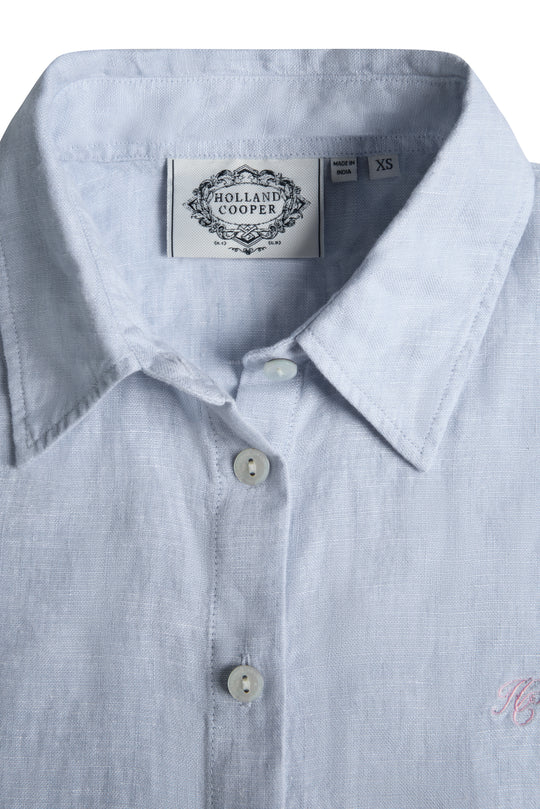 Sleeveless Amalfi Linen Shirt