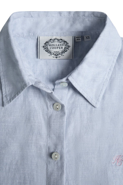 Sleeveless Amalfi Linen Shirt