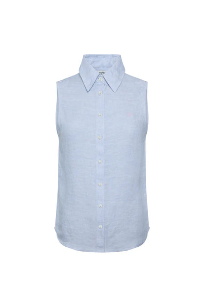 Sleeveless Amalfi Linen Shirt